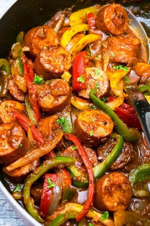 Crockpot Italian Sausage and Peppers