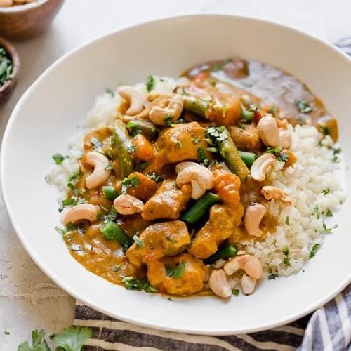 Crockpot Sweet Potato and Chicken Curry