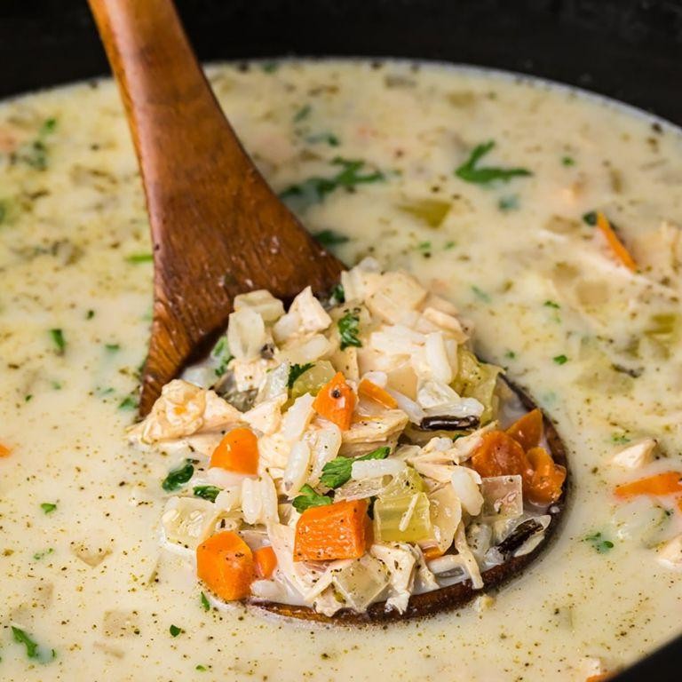 Crockpot Turkey and Wild Rice Soup