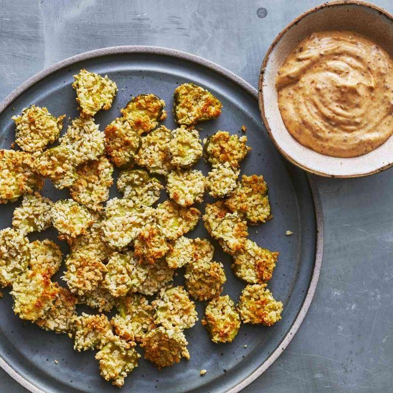 Crunchy Air Fryer Pickle Chips