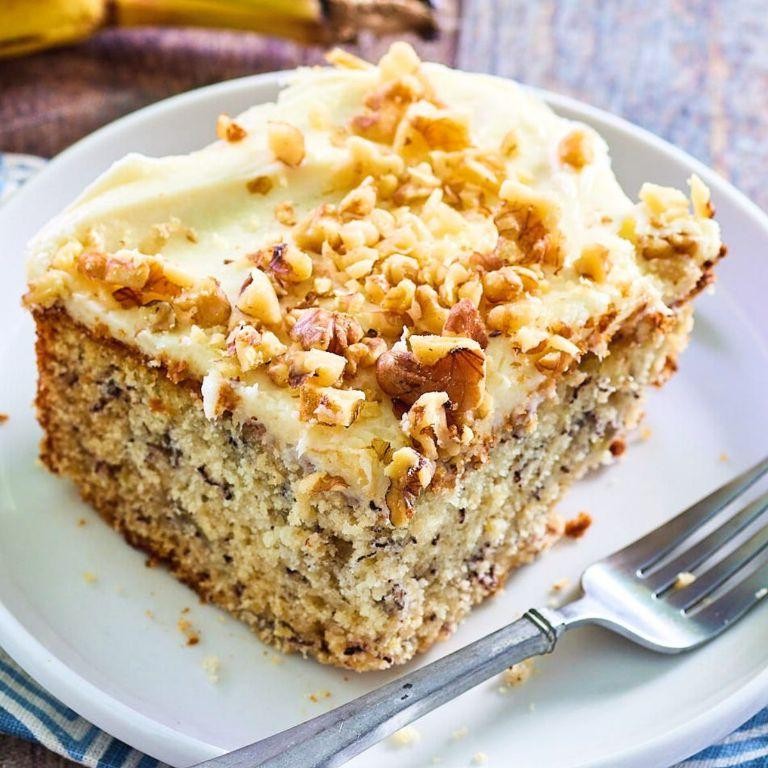 Cuban Banana Cake with Cream Cheese Frosting