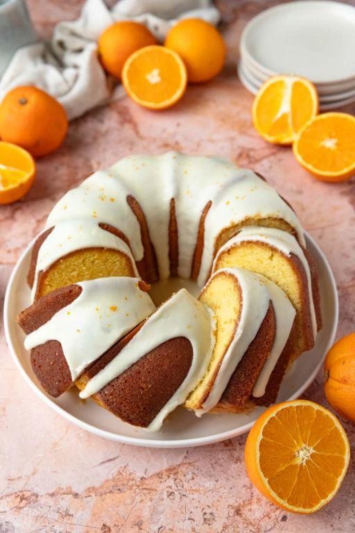 Cuban Orange Cake with Citrus Glaze
