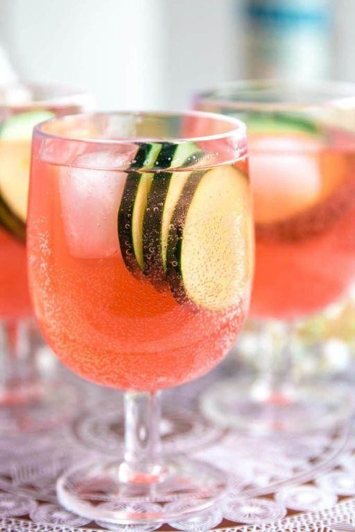 Cucumber Melon Champagne Punch
