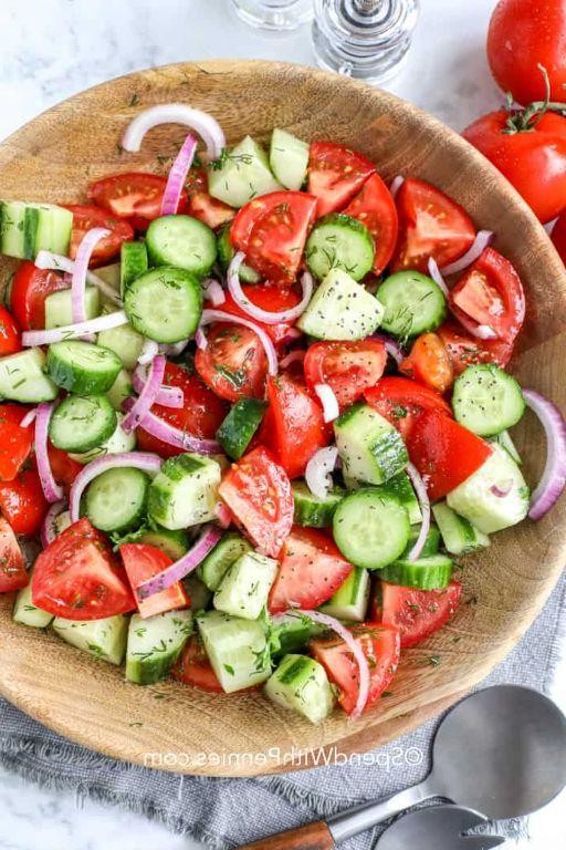 Cucumber and Tomato Salad with Olive Oil