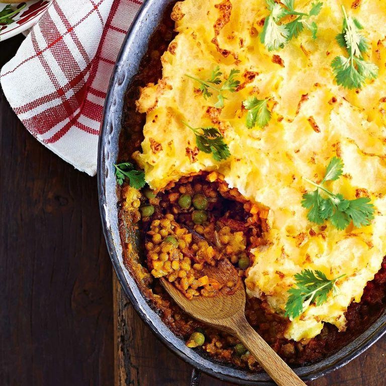 Curried Lentil Pie