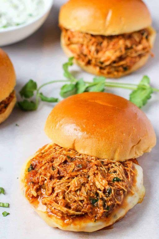 Curry Shredded Chicken Sandwich