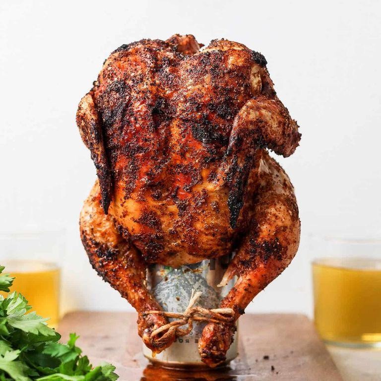 Curry Spiced Beer Can Chicken