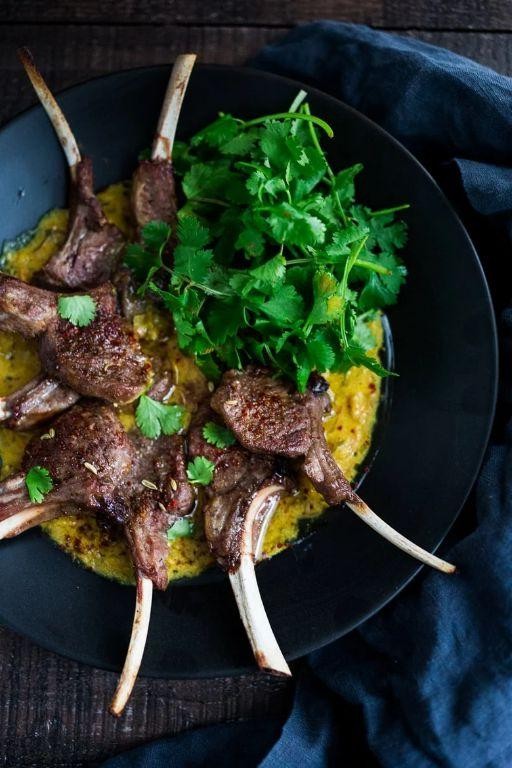 Curry Spiced Lamb Loin Chops