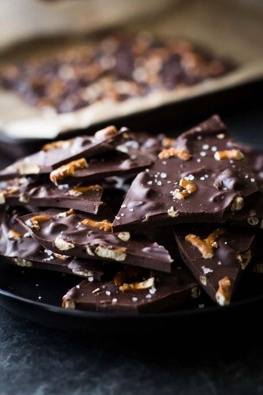 Dark Chocolate Pretzel Candy