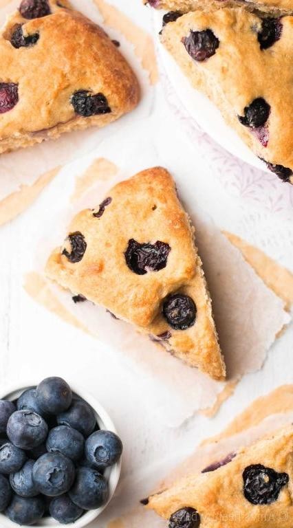 Date Sugar Blueberry Scones