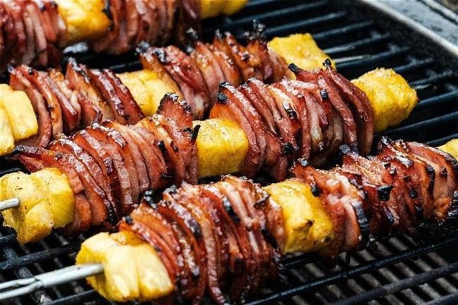 Deli Ham and Pineapple Skewers