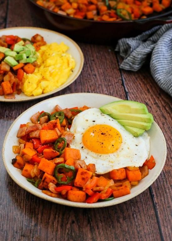 Deli Ham and Sweet Potato Hash