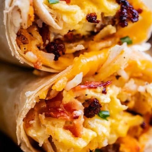 Delicious Canned Roast Beef and Egg Breakfast Burritos