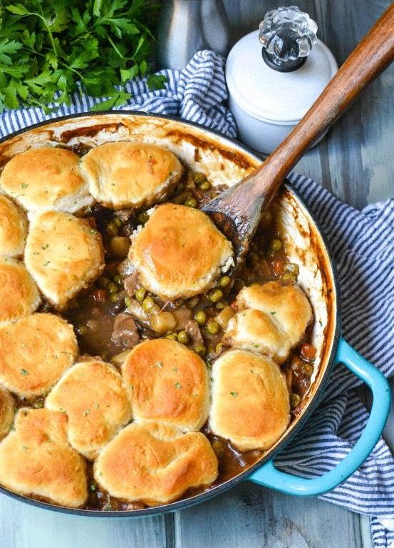 Delicious Canned Roast Beef and Gravy over Biscuits