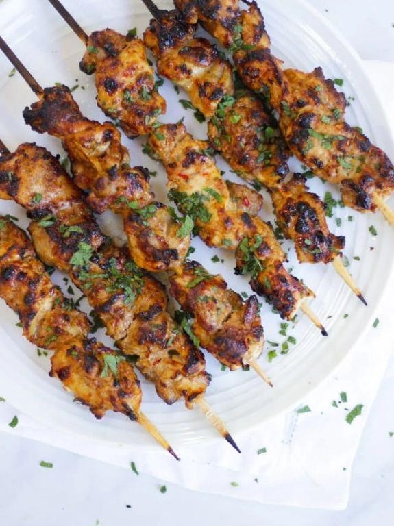 Diced Chicken Kebabs