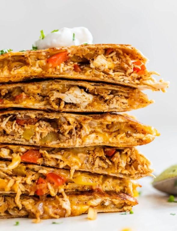 Diced Chicken Quesadillas