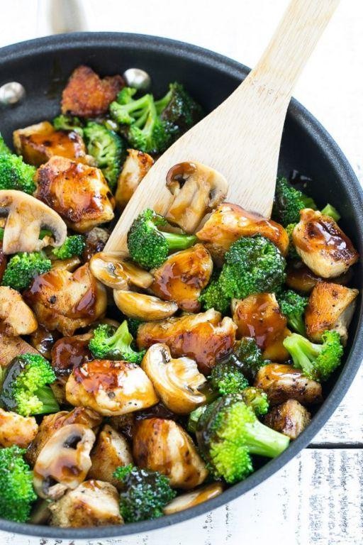 Diced Chicken and Broccoli Stir Fry