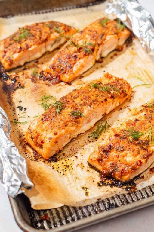 Dijon Mustard Marinated Salmon