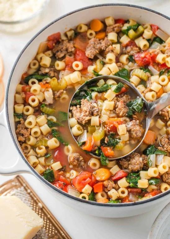 Ditalini Soup with Italian Sausage