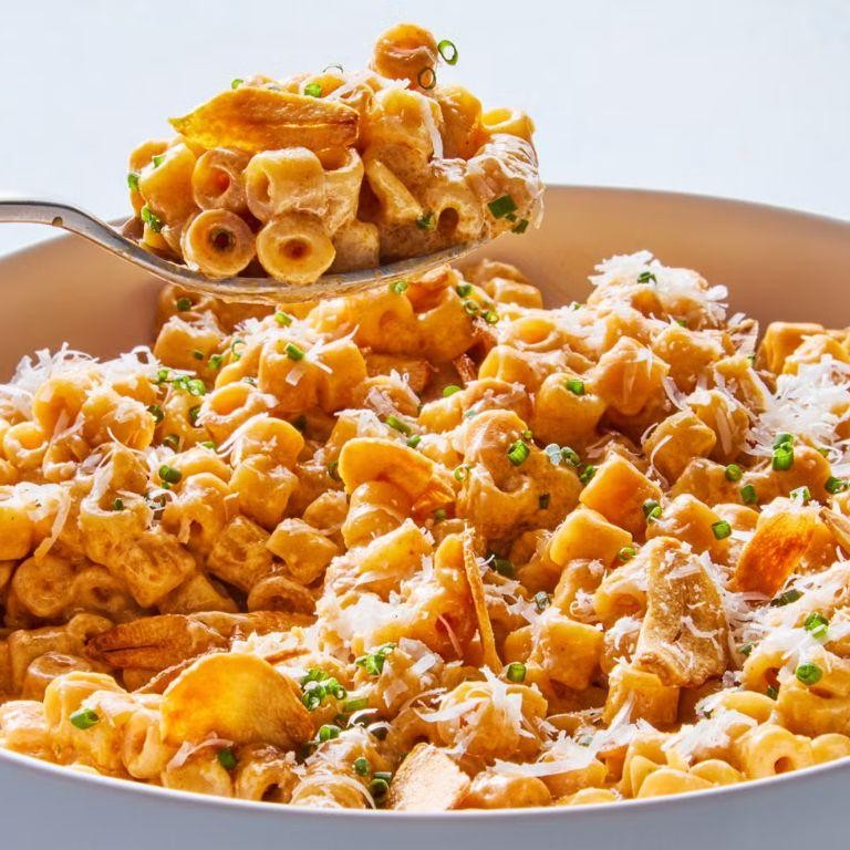 Ditalini with Creamy Alfredo Sauce