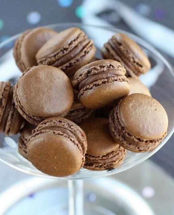 Double Chocolate Macaroons
