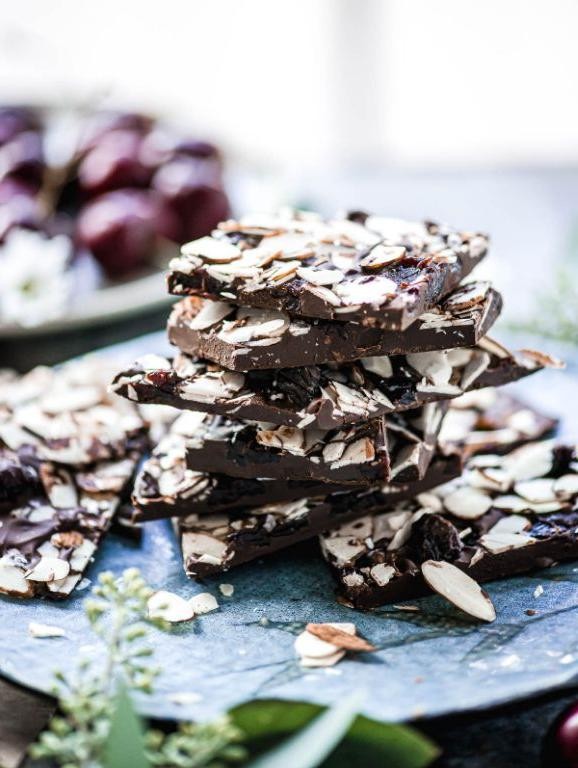 Dried Cherry and Dark Chocolate Bark