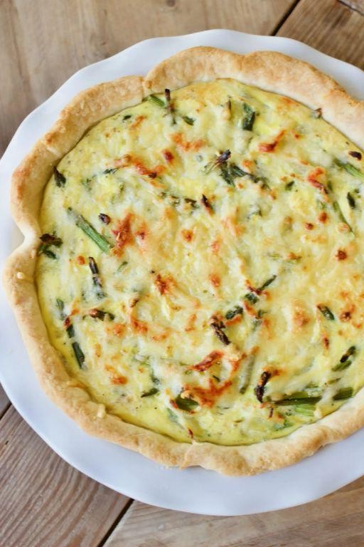 Dubliner Cheese and Asparagus Quiche