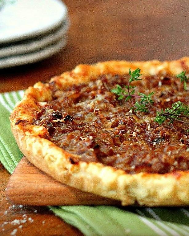 Dubliner Cheese and Caramelized Onion Tart