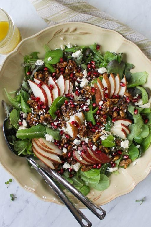 Dubliner Cheese and Pear Salad with Honey Dressing
