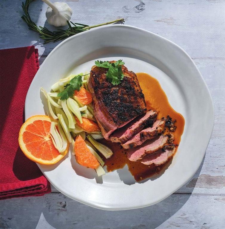 Duck Breast with Maple Syrup Glaze