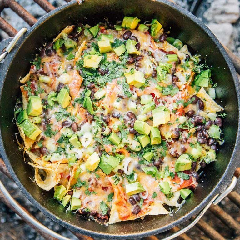 Dutch Oven Campfire Nachos