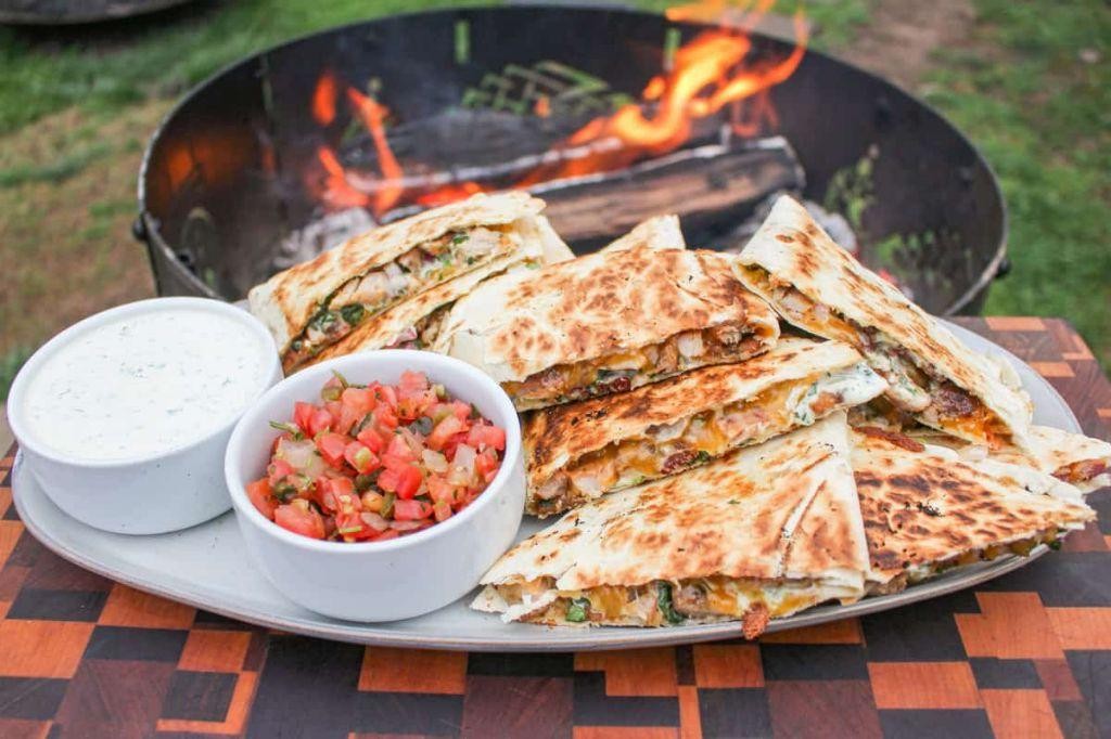 Dutch Oven Campfire Quesadillas