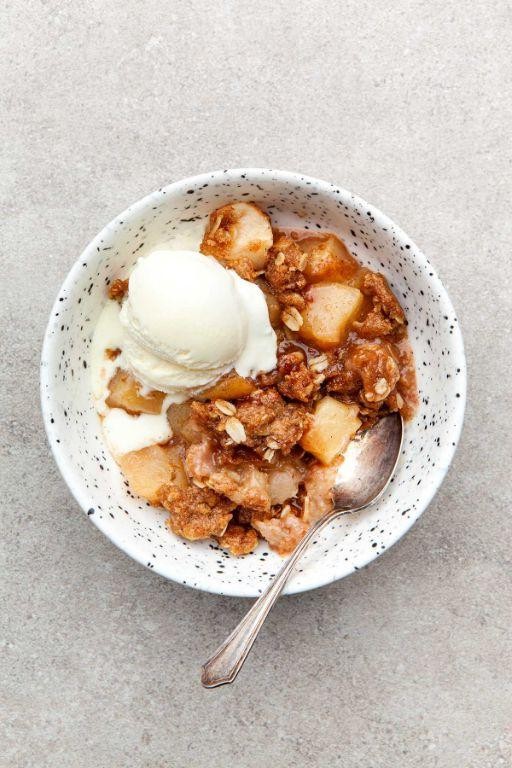 Dutch Oven Keto Apple Crisp