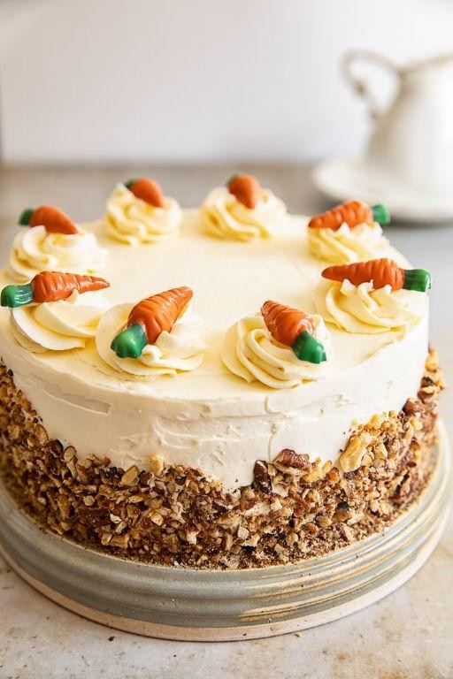 Easter Carrot Cake with Cream Cheese Frosting