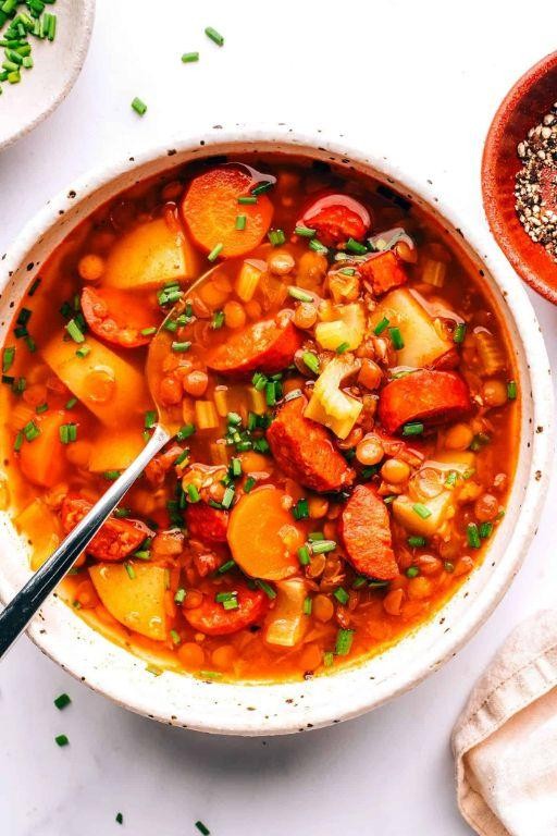 Easy Chorizo and Lentil Stew