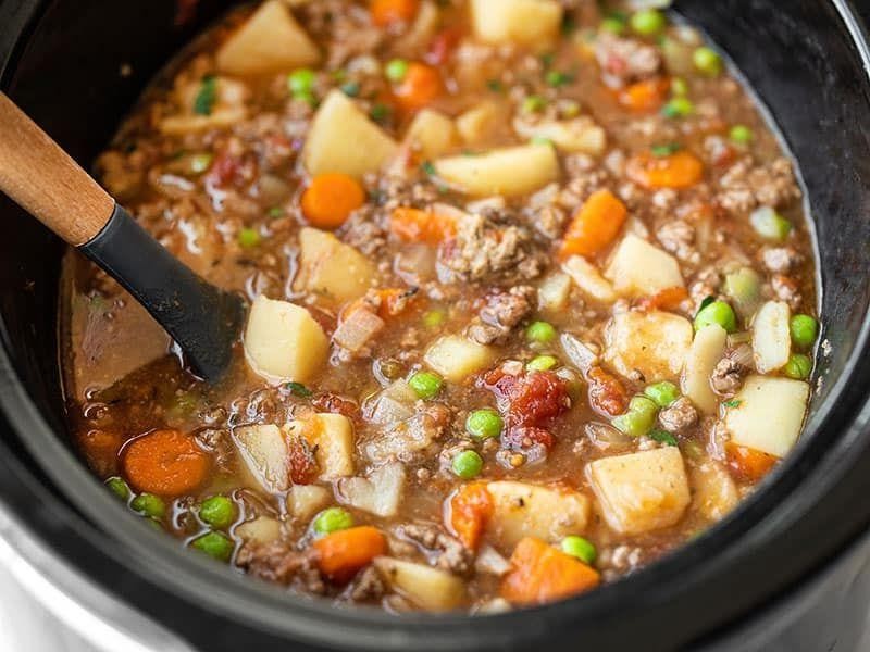 Easy Crockpot Hamburger Stew