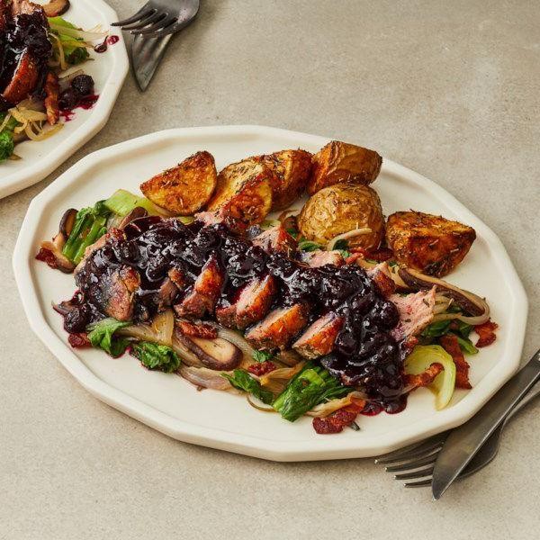 Easy Duck Breast with Blueberry Sauce