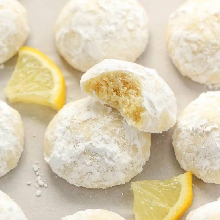 Easy Lemon Snowball Cookies