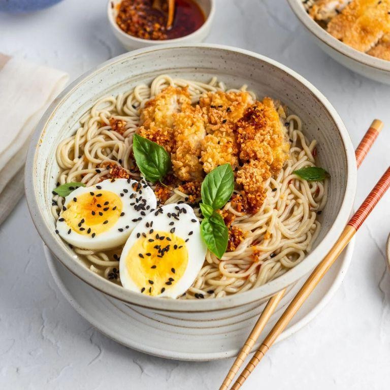 Egg Drop Millet and Brown Rice Ramen