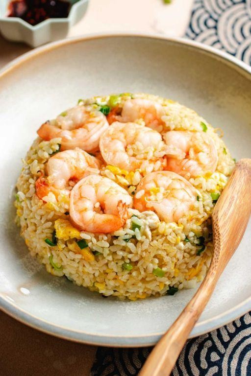 Egg Drop Shrimp Fried Rice
