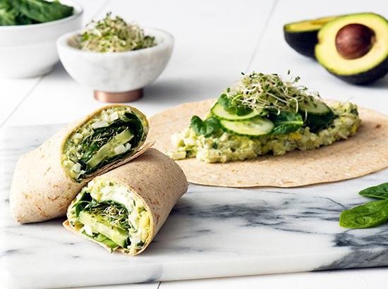 Egg Salad Wrap with Greens