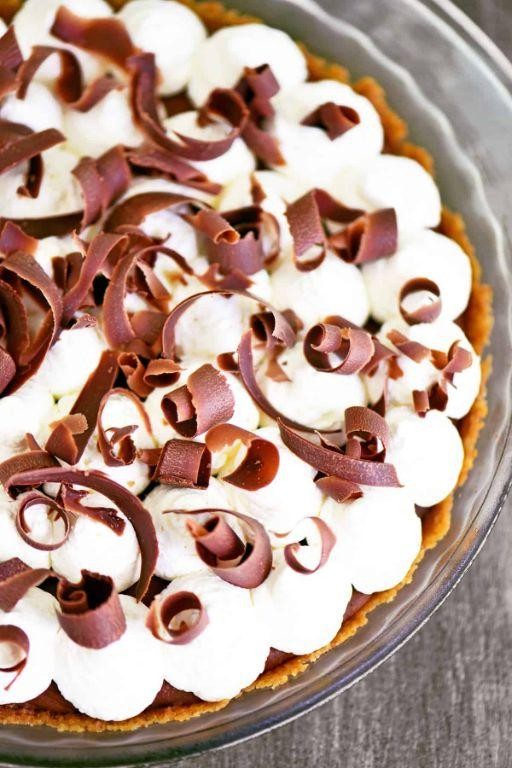 Eggless French Silk Pie