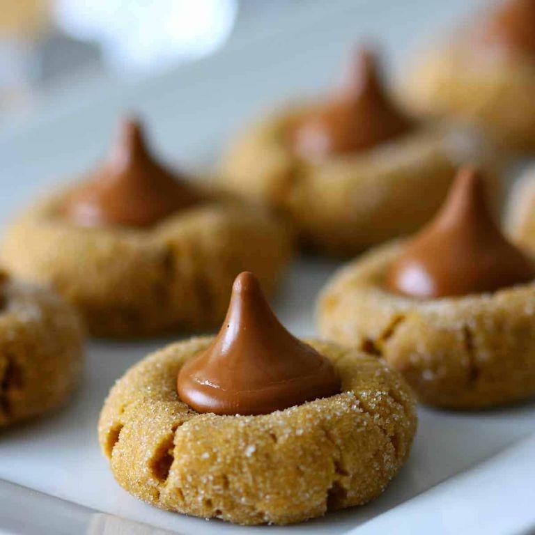Eggless Peanut Butter Blossoms