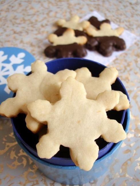 Eggless Shortbread Cookies