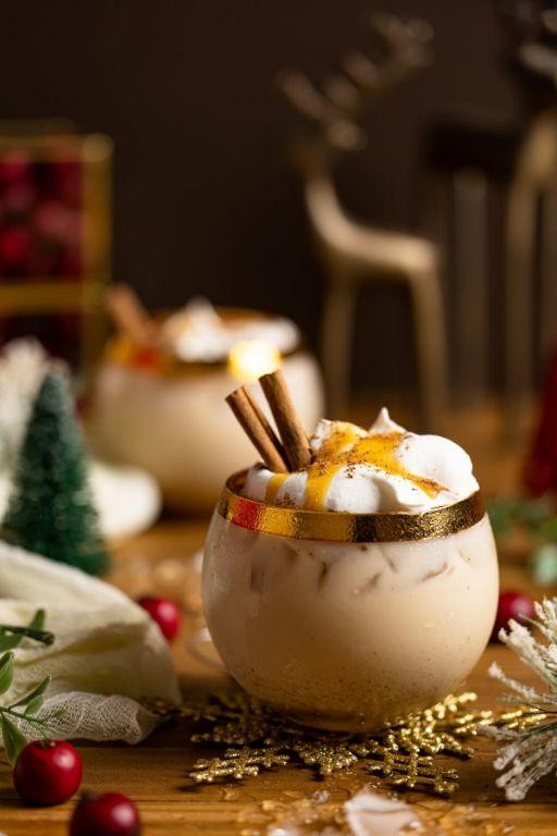 Eggnog Sparkler Mocktail