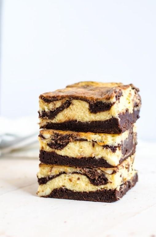 Eggnog Swirl Brownies