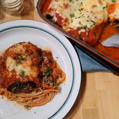 Eggplant Rollatini with Artichokes and Parmesan