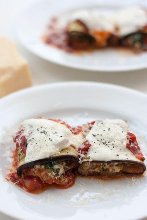 Eggplant Rollatini with Sausage and Ricotta