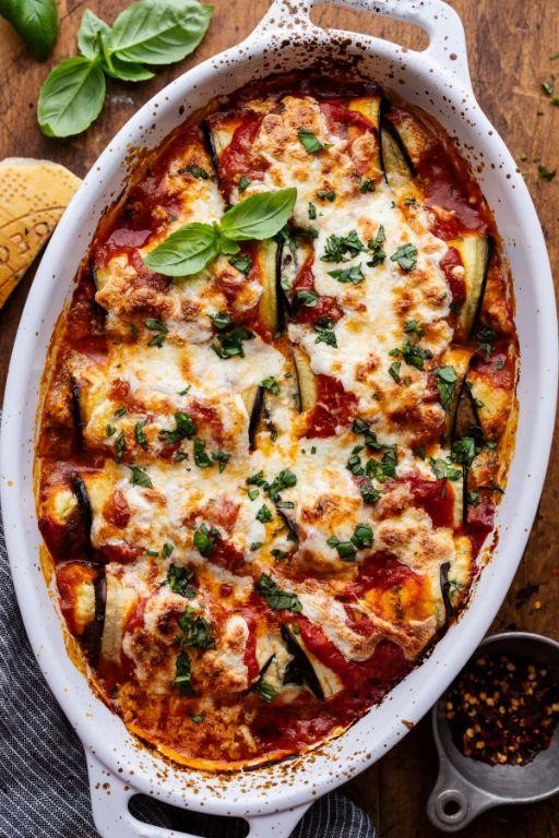Eggplant and Ricotta Rollatini