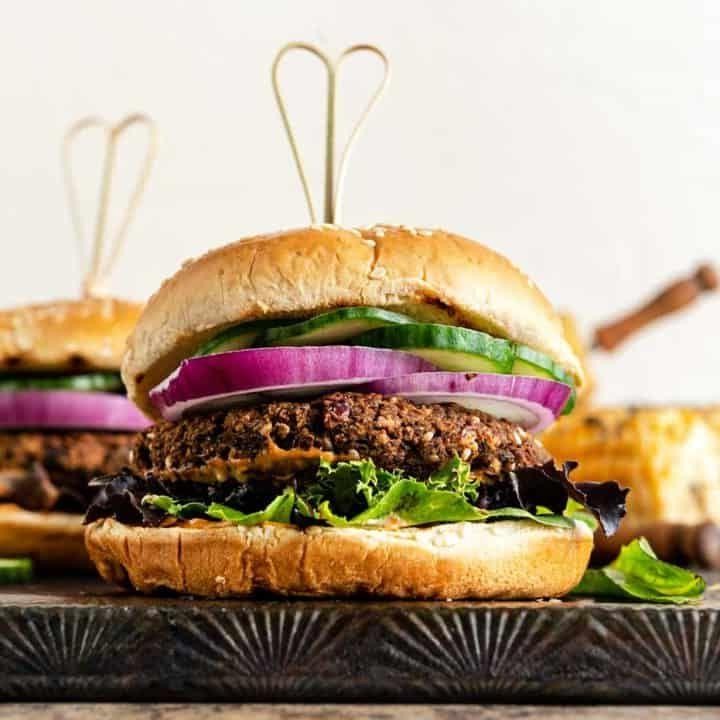 Eggplant and Walnut Veggie Burger